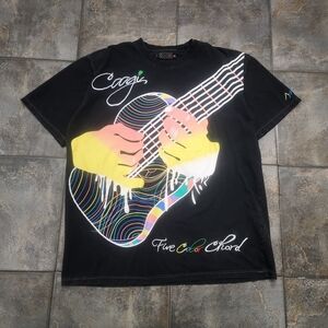 Vintage Y2K Coogi Men's 3XL Five Color Cord Embroidered Streetwear T Shirt